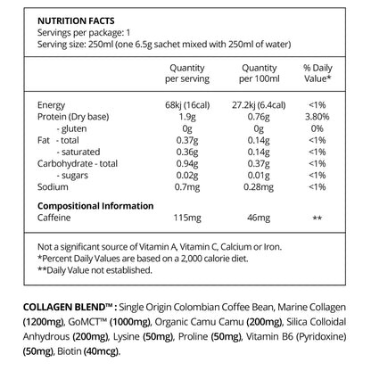 Before You Speak Collagen Coffee - Unsweetened NIP