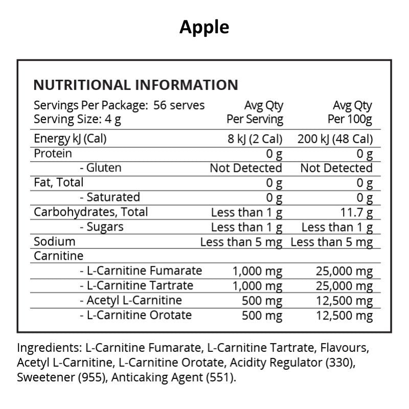 Evolve Carnitine RX - Apple NIP