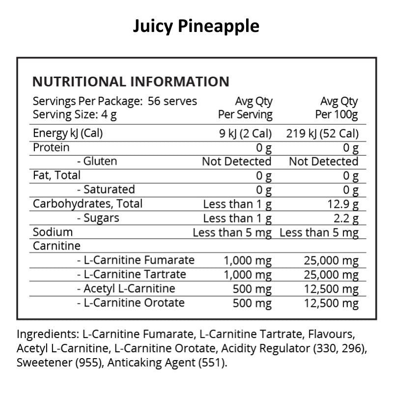 Evolve Carnitine RX - Juicy Pineapple NIP