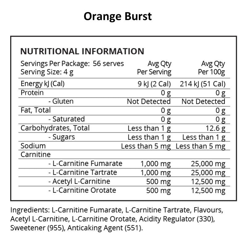 Evolve Carnitine RX - Orange Burst NIP