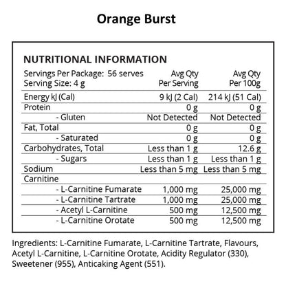 Evolve Carnitine RX - Orange Burst NIP