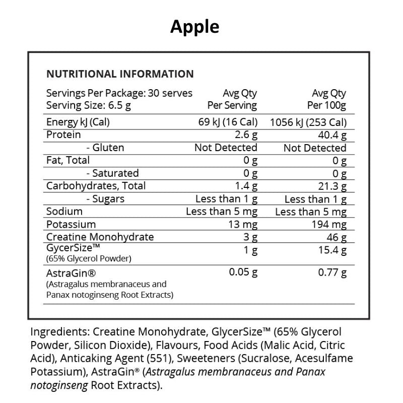 Evolve Creatine RX - Apple NIP