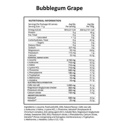 Evolve Damage Control + Electrolytes - Bubblegum Grape NIP