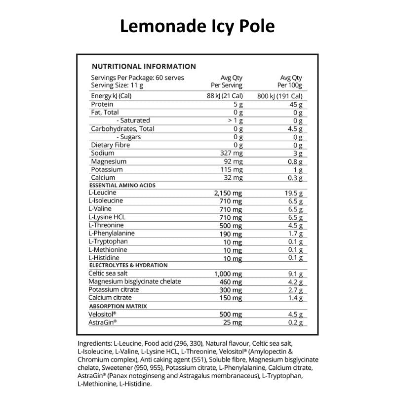 Evolve Damage Control + Electrolytes - Lemonade Icy Pole NIP