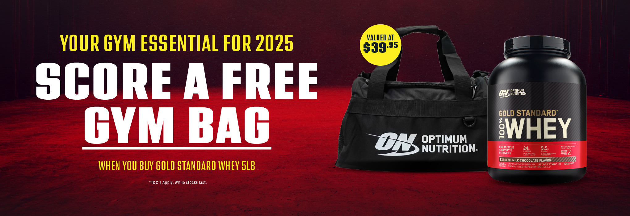 FREE Duffle Bag when you buy GSW 5LB