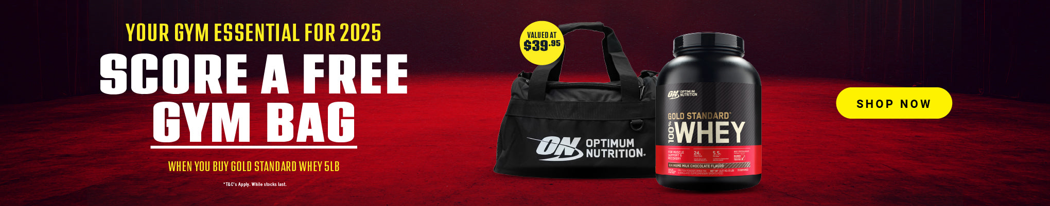 FREE Duffle Bag when you buy GSW 5LB