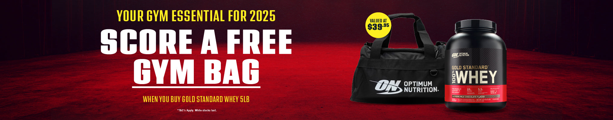 FREE Duffle Bag when you buy GSW 5LB