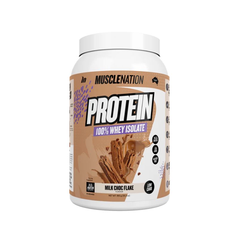 Muscle Nation Whey Protein Isolate - Milk Choc Flake