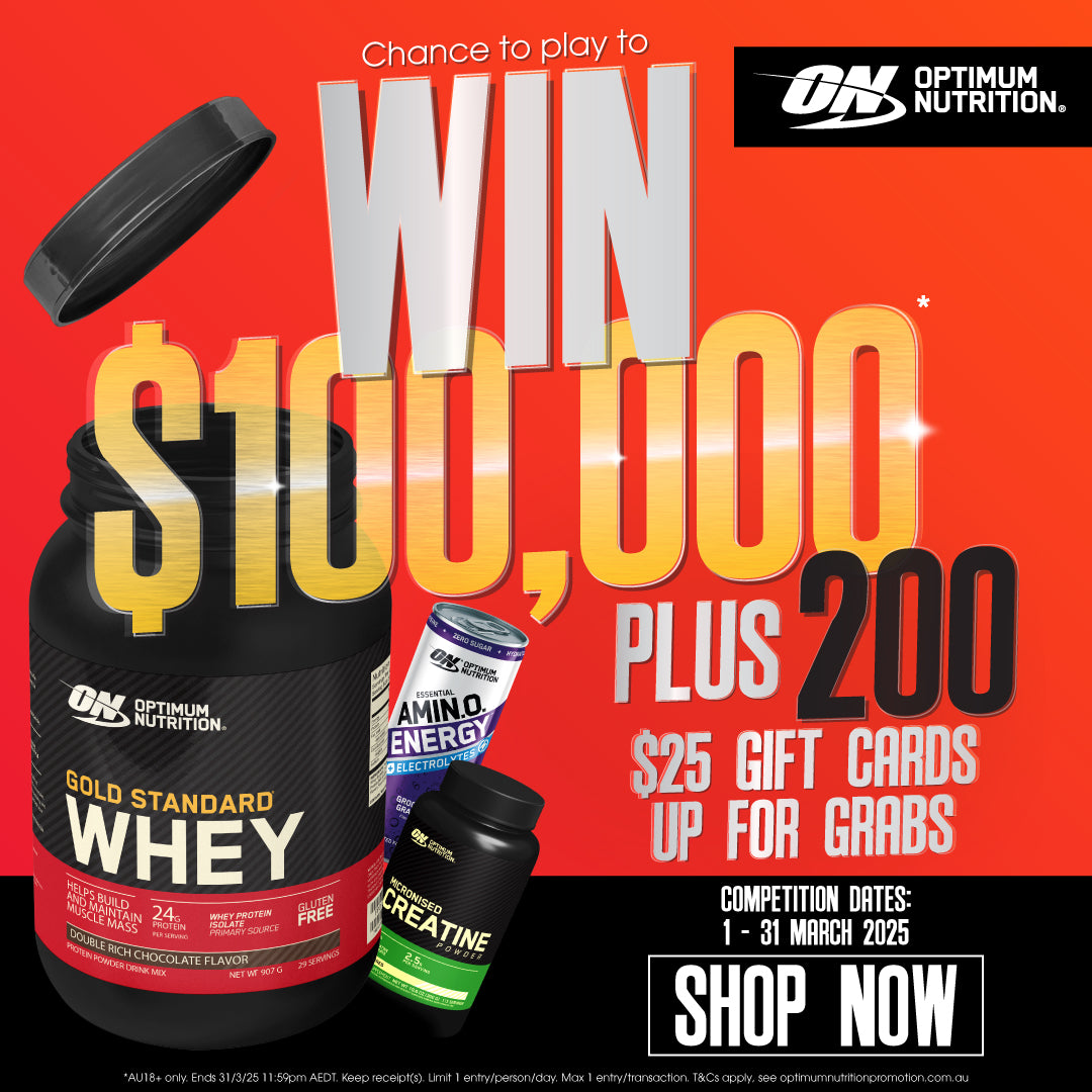 Chance to play to WIN $100,000 when you buy Optimum Nutrition