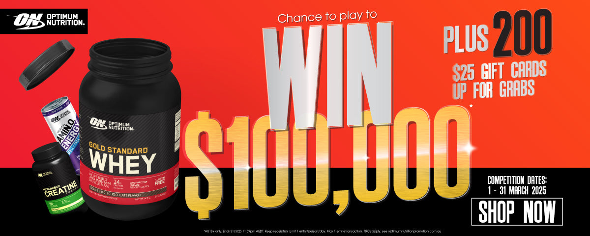 Chance to play to WIN $100,000 when you buy Optimum Nutrition