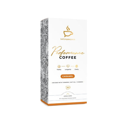 Before You Speak High Performance Coffee Caramel 30 serve